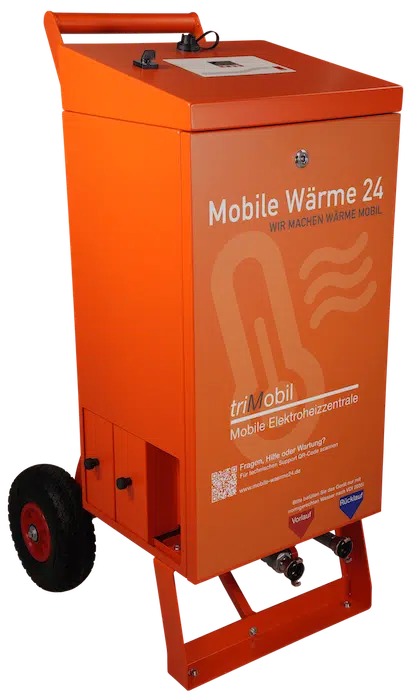 Fahrbare elektrische Heizzentrale triMobil von Mobile Wärme 24