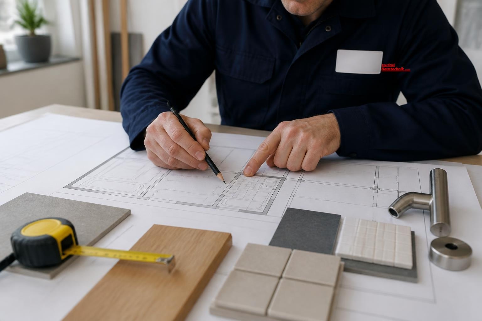 Planung eines modernen Badezimmers